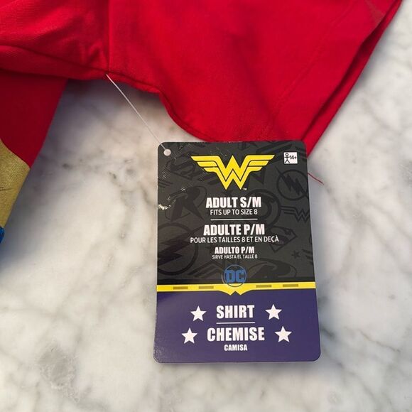 NWT WONDER WOMAN SHIRT COSTUME S/M - Picture 6 of 6
